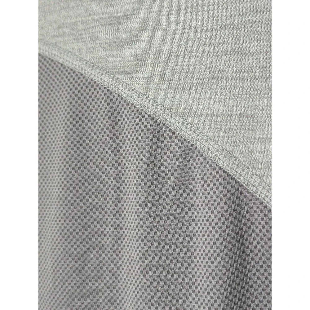 Nike Running Dri Fit S/S Athletic Shirt Womens 2X Heather Gray Mesh Stretch Logo